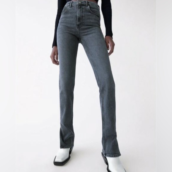 Zara Split Hem Jeans - Picture 2 of 4